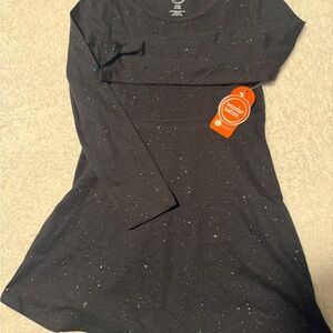 Wonder Nation Glittery black dress size 6/6x girls